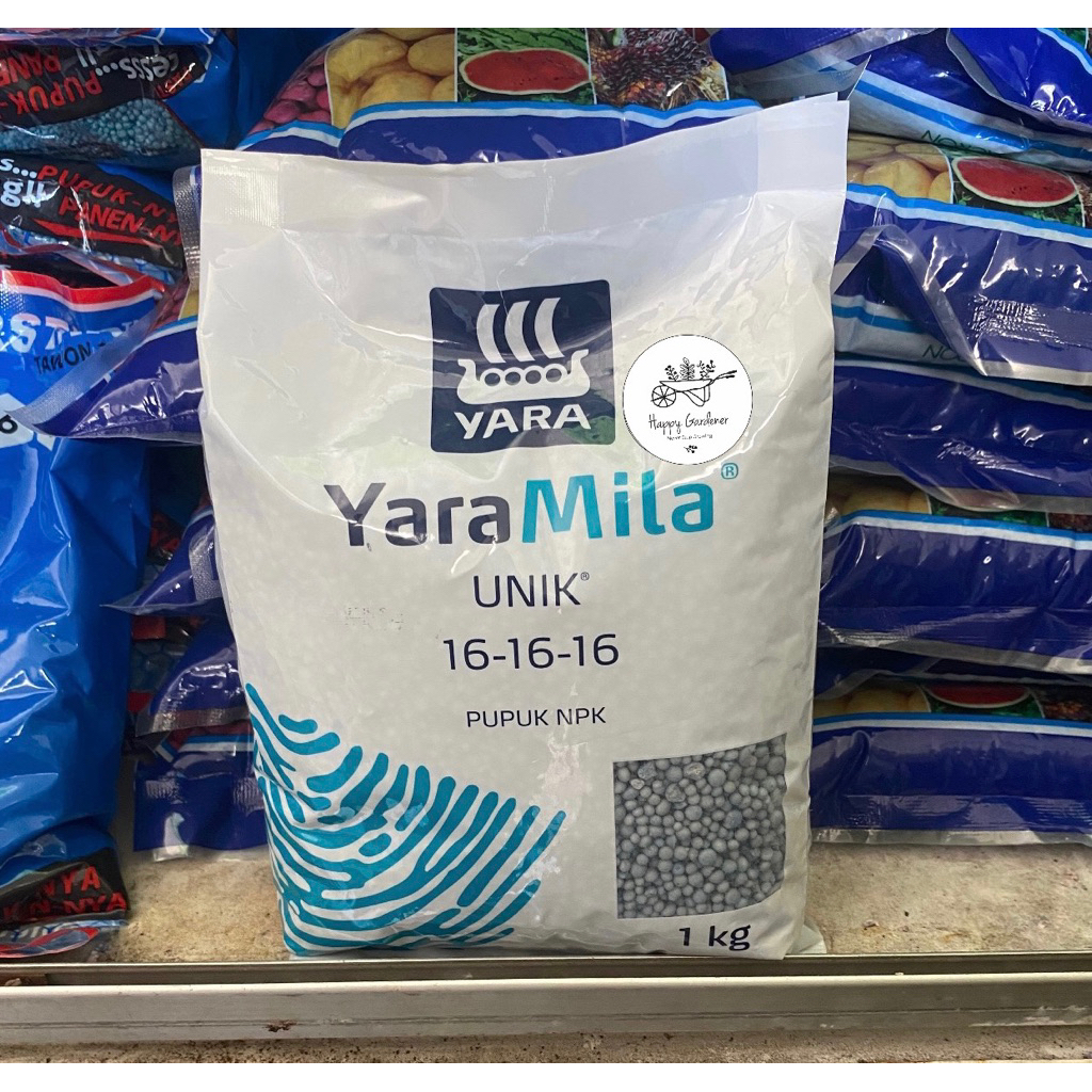 pupuk npk 161616 yaramila unik (kemasan pabrik 1kg)