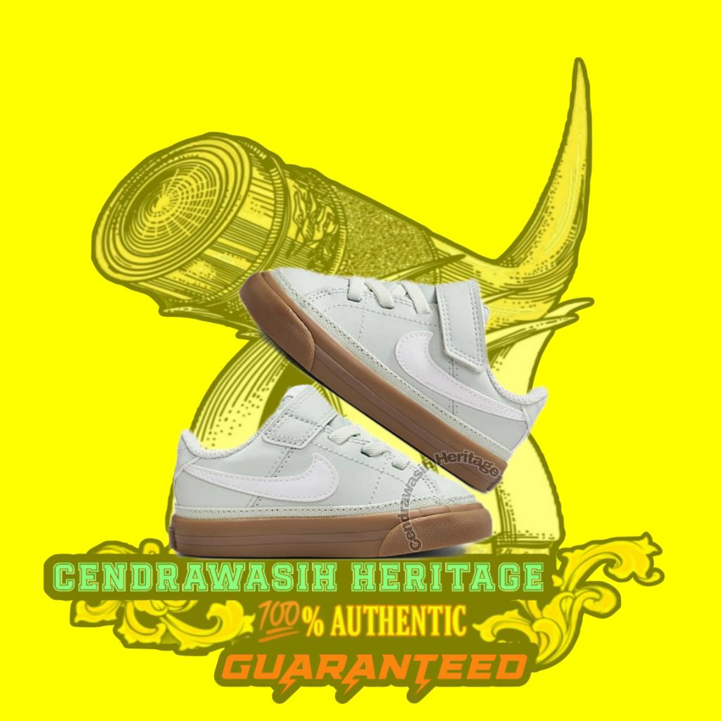 Nike Toddler Court Legacy Light Silver 100% Original