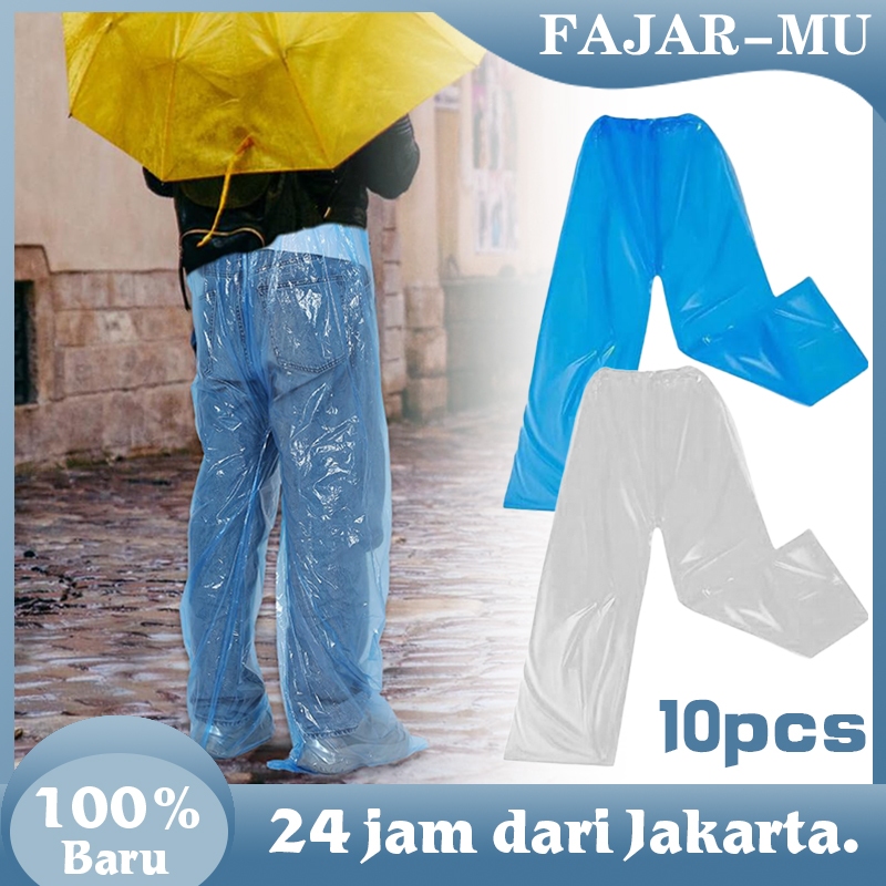 Isi 10 Mantel Hujan Celana Sekali Pakai / Tahan Air Anti Minyak / Celana Hujan Untuk Nelayan