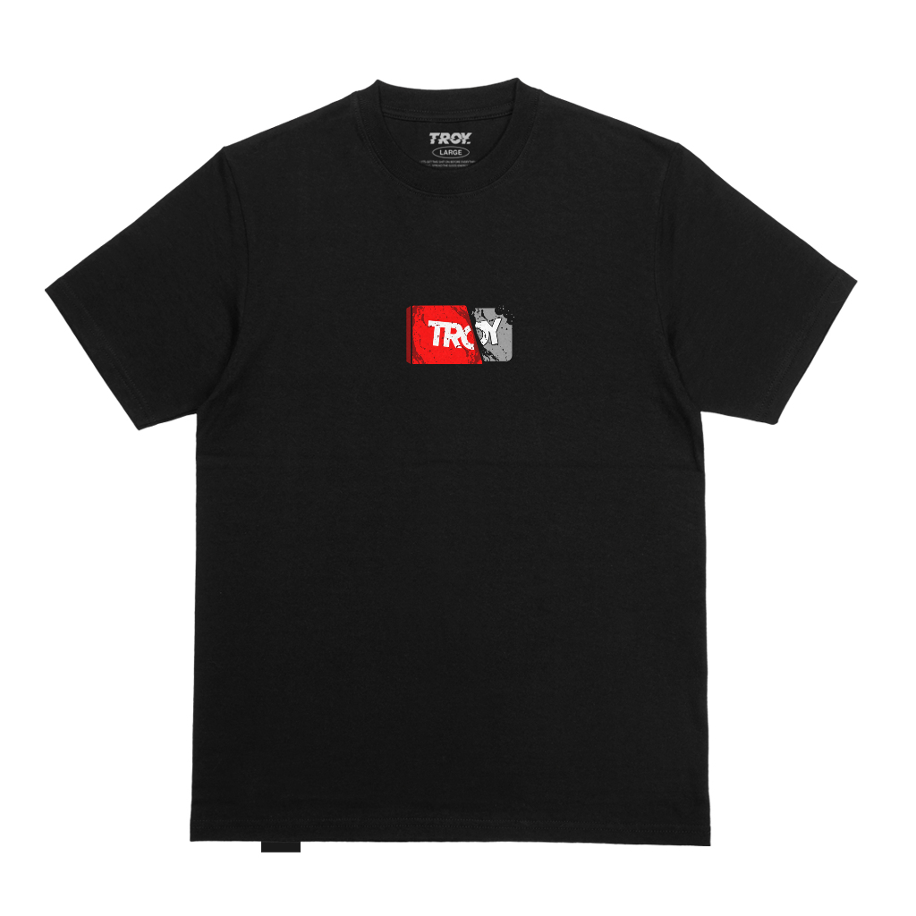 Troy Company Tshirt Black Kit Kat - Kaos Lengan Pendek Kaos Hitam MTD 1533