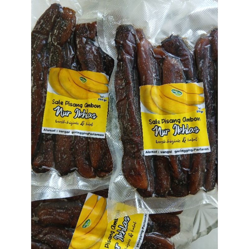 

PISANG SALE AMBON CAVENDISH BASAH 500 GR(2 Bgks@250 gr)