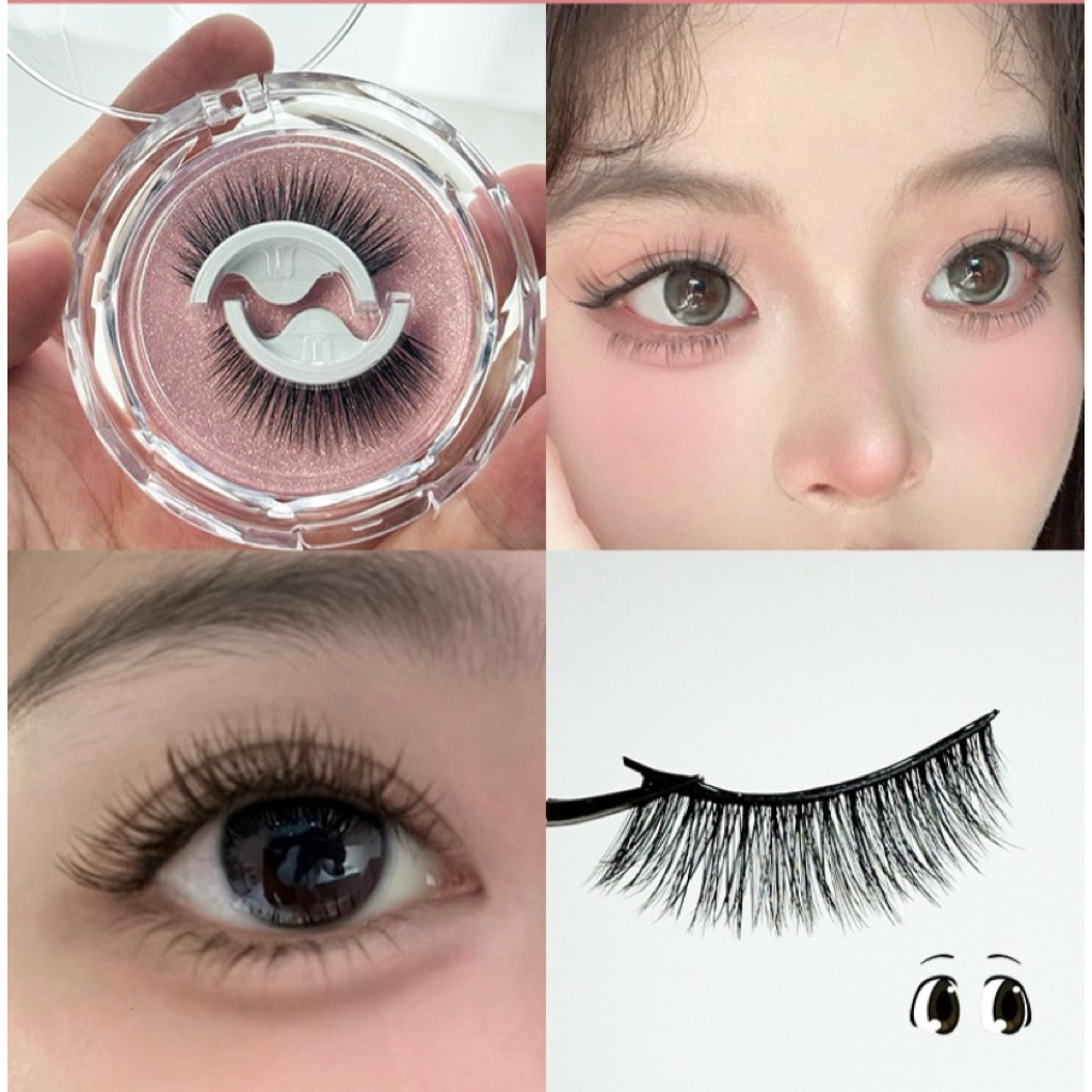 Bulu Mata Palsu Tanpa Lem Fake Eyelashes Ringan Lembut Tahan Lama Dapat Digunakan Kembali