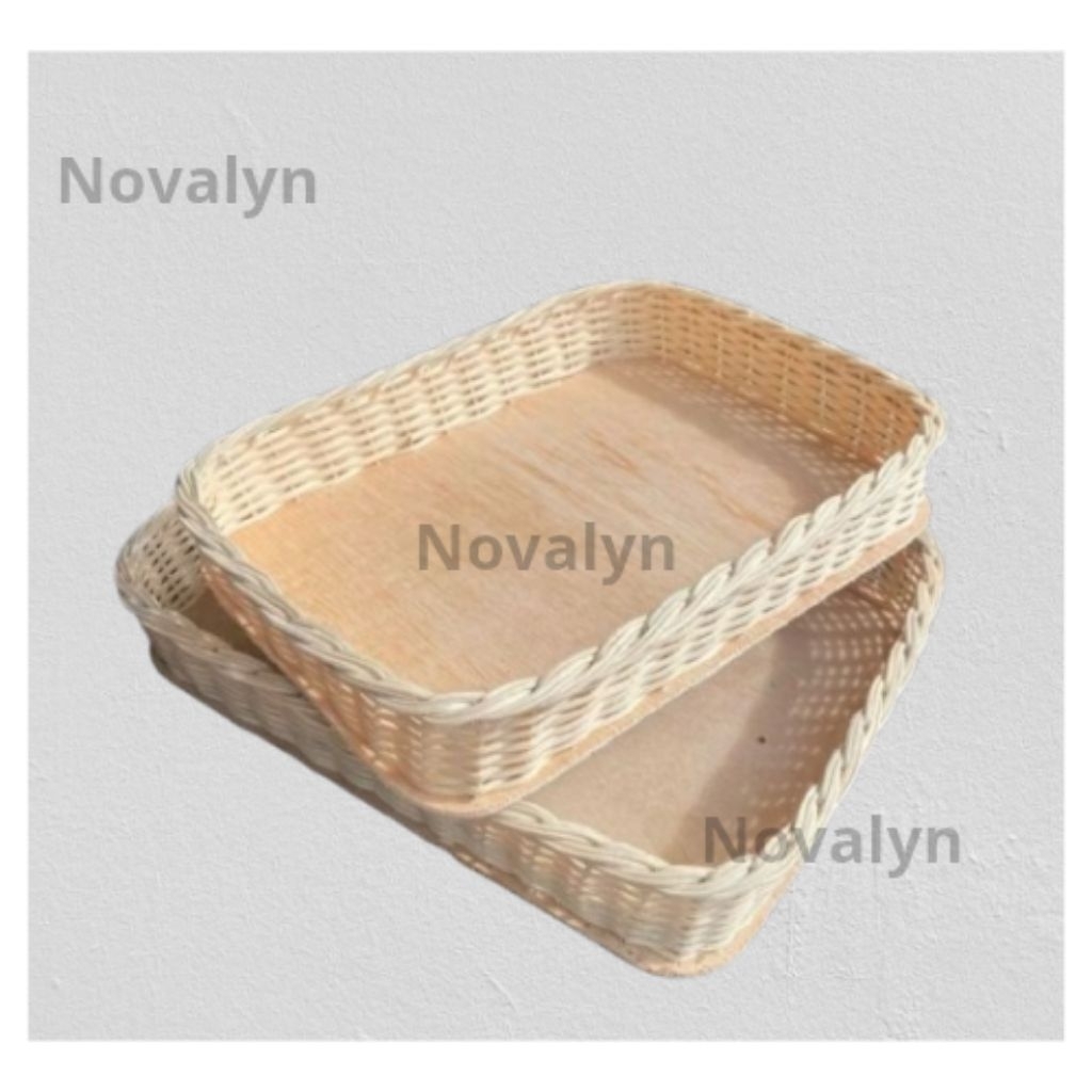 Keranjang Rotan Kotak Multifungsi Serbaguna / Kranjang Rotan Kotak Seserahan Hantaran