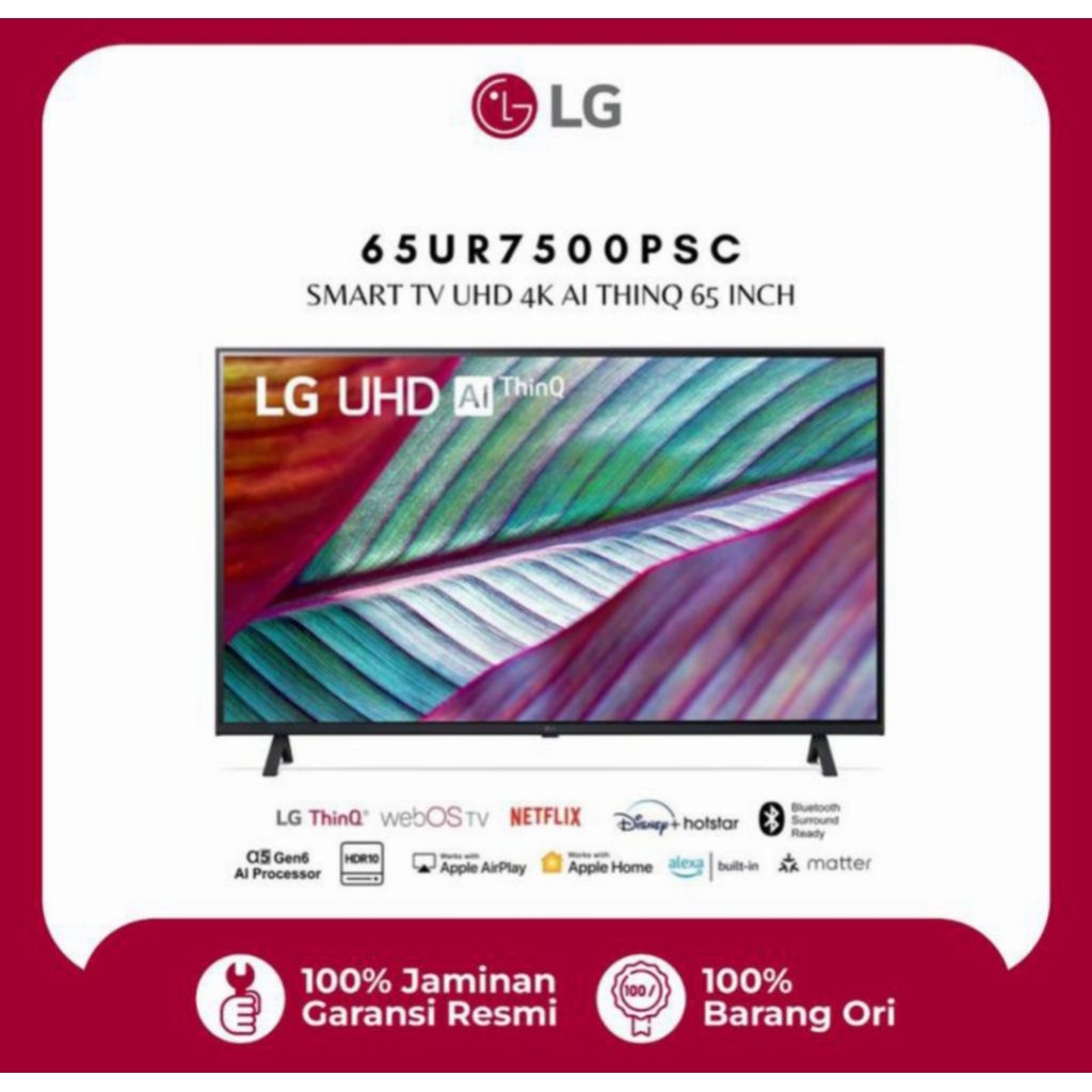 TV LED LG SMART TV 65INCH UHD 4K 65UR7500 TV LG SMART 65INCH TV LG 65 INCH
