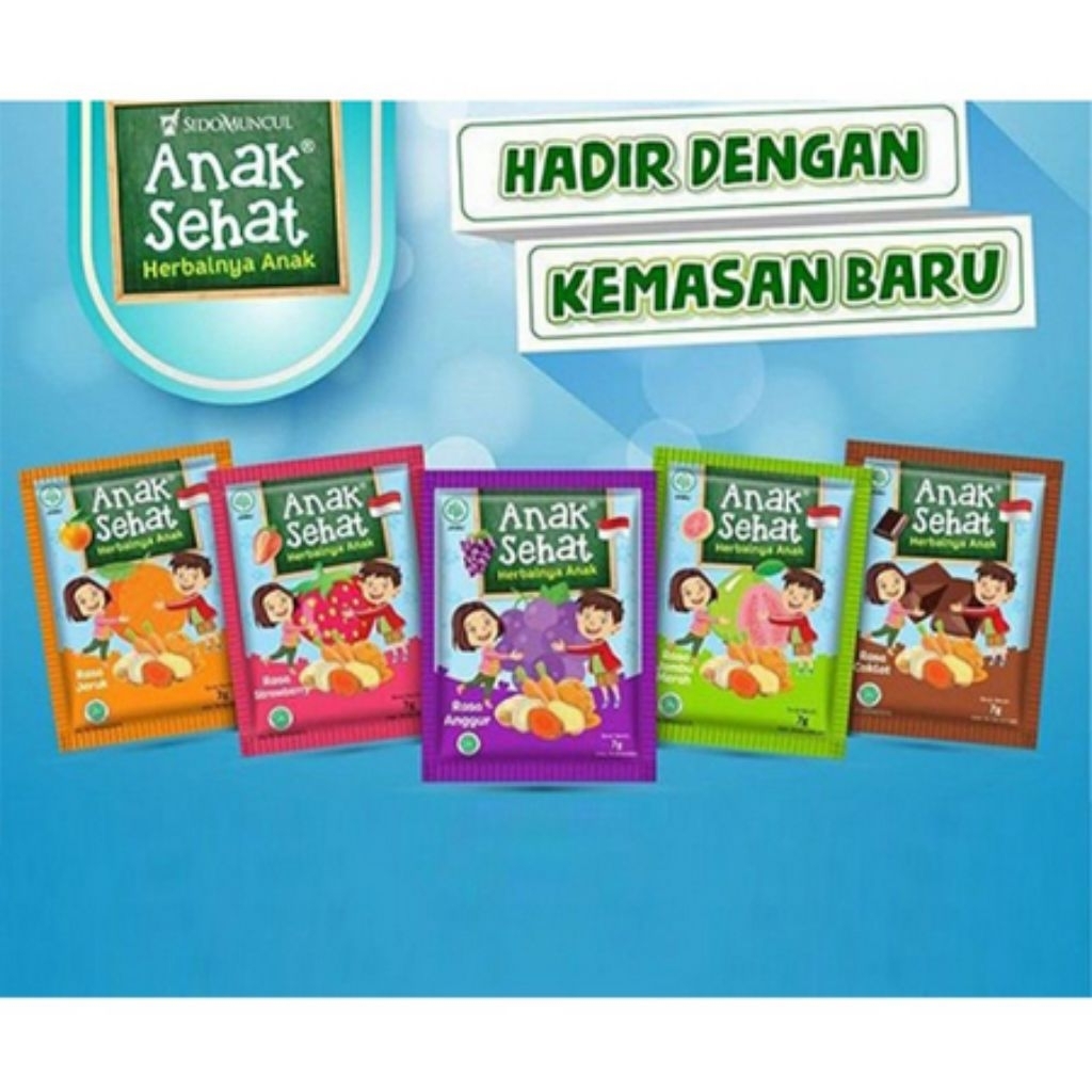 

[MS] 1 Box 10+1 Sachet Sidomuncul Jamu Anak Sehat per Sachet | Sido Muncul herbal Halal