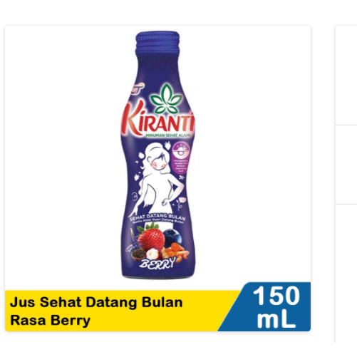 

kiranti juice sehat datang bulan berry 150ml