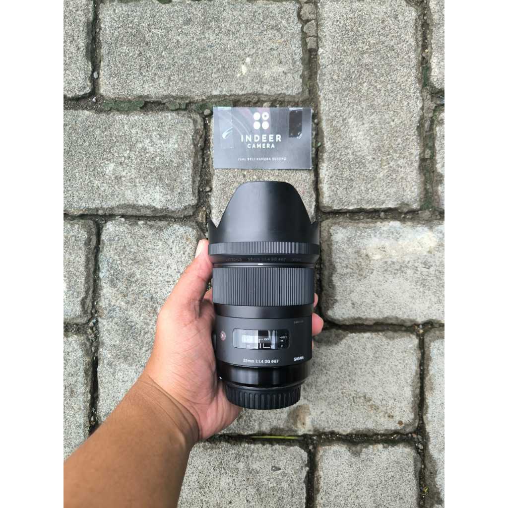 Lensa Sigma 35MM F1.4 DG HSM Art Lens For Canon SECOND NORMAL ( GARANSI TOKO ) BEST QUALITY 100% ORY