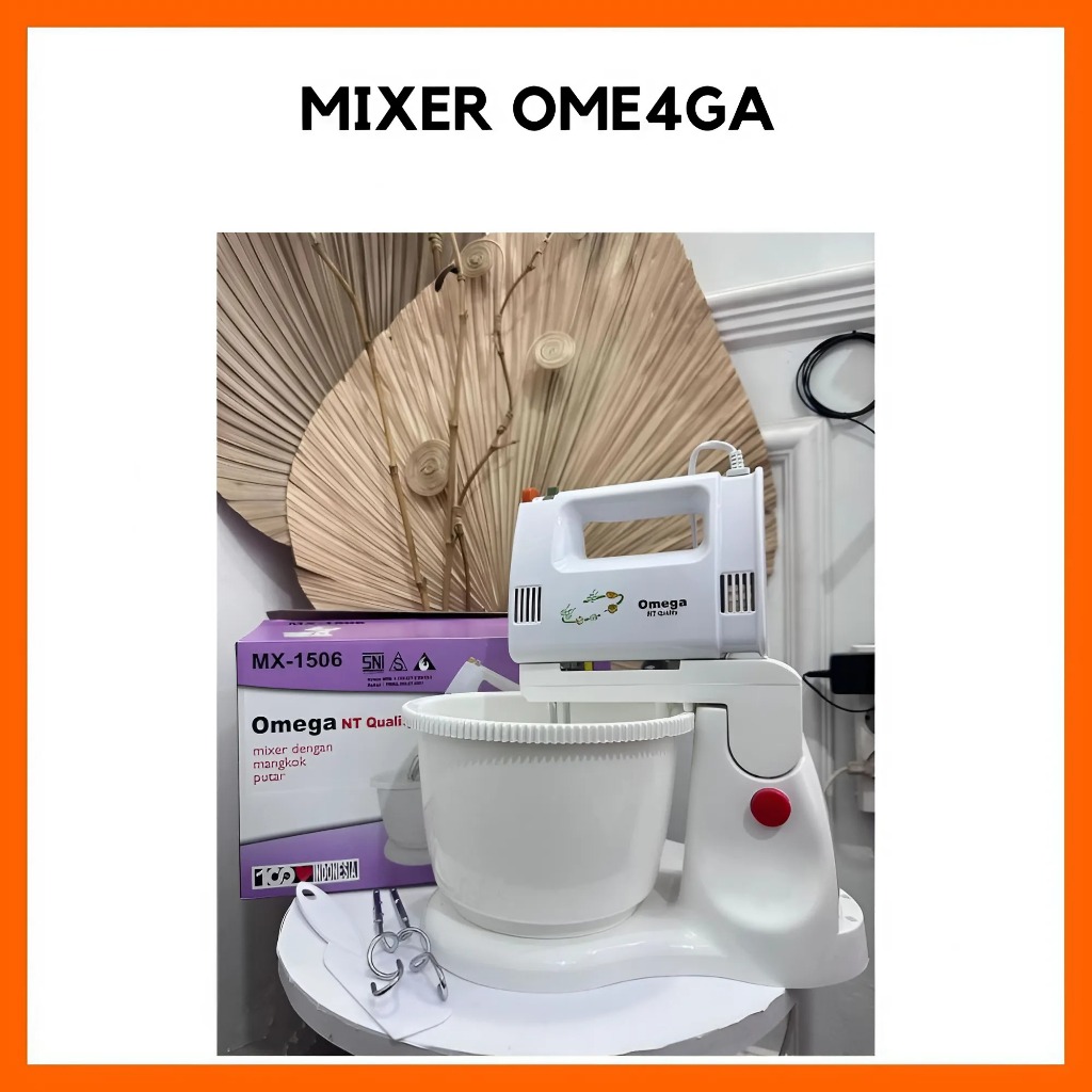 Stand Mixer National Omega 1506 Mixer Roti Duduk Berdiri + Mangkok Berputar Standing Mixer Kue