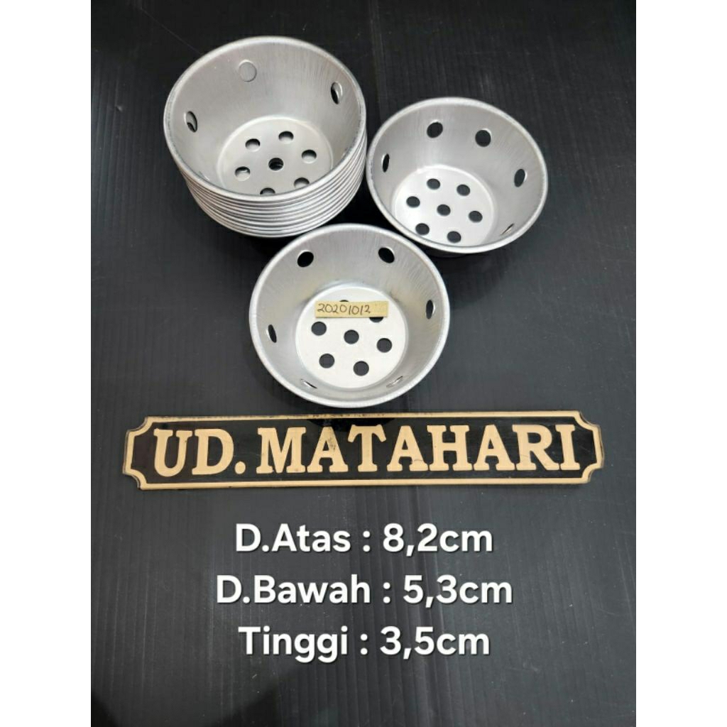 Cetakan Bolu Kukus Lubang Pendek/Cetakan Bolu Kukus Pendek Mekar/Loyang atau cetakan bolu kukus pend