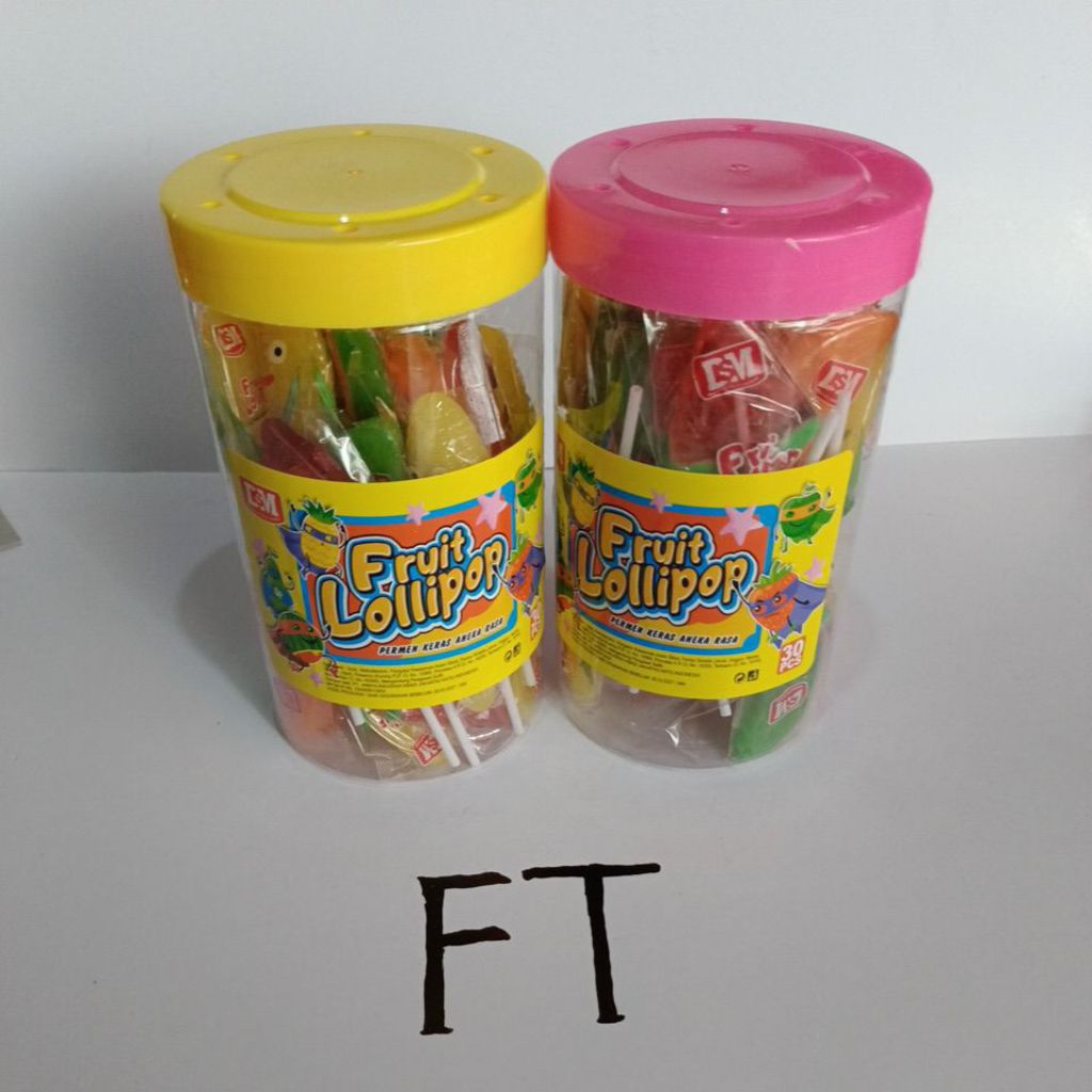 

permen fruits lollipop 30 pcs/toples
