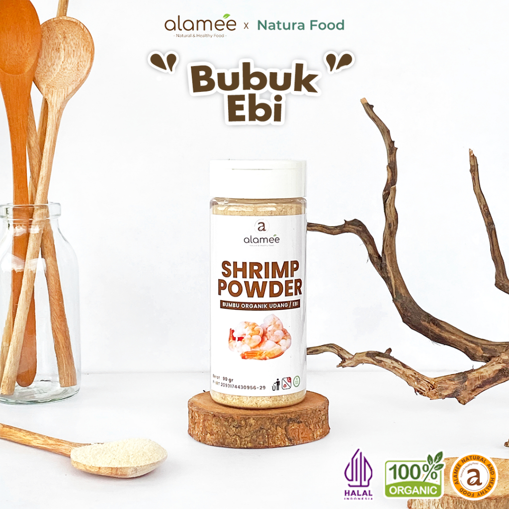 

ALAMEE Bubuk Ebi Halus Kering Udang Bumbu Dapur Organik Shrimp Powder Spice Seasoning 90gr