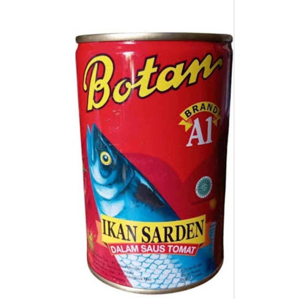 

<kaleng>ikan sarden botan saus tomat 155gram..