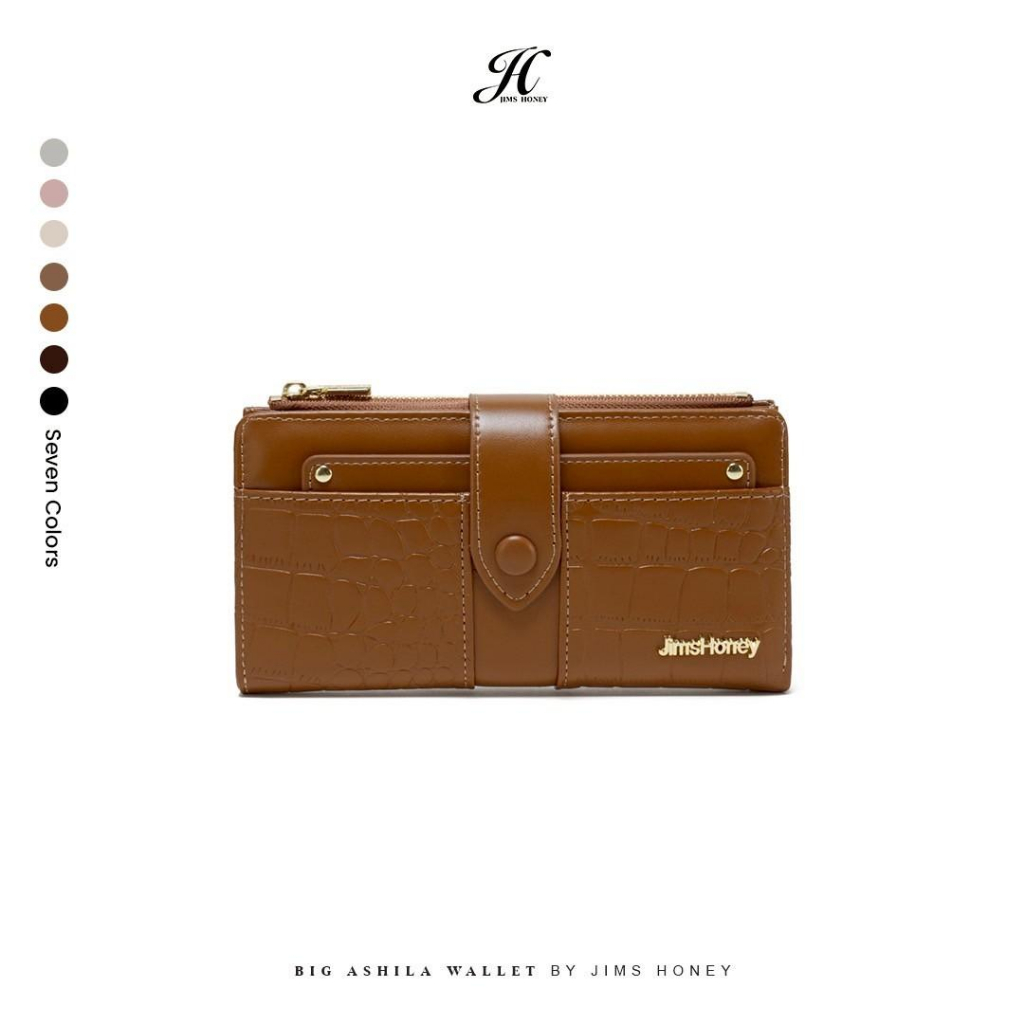 JIMS HONEY FOREVER BIG ASHILA WALLET Dompet Lipat Panjang Wanita Cewek Fashion Jimshoney Casual Terbaru