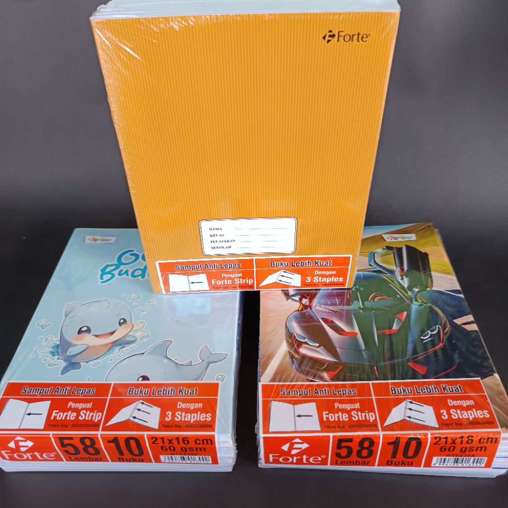 

Promo 1 Pak Buku Tulis Premium 58 Lembar Forte (Isi 10 Buku)