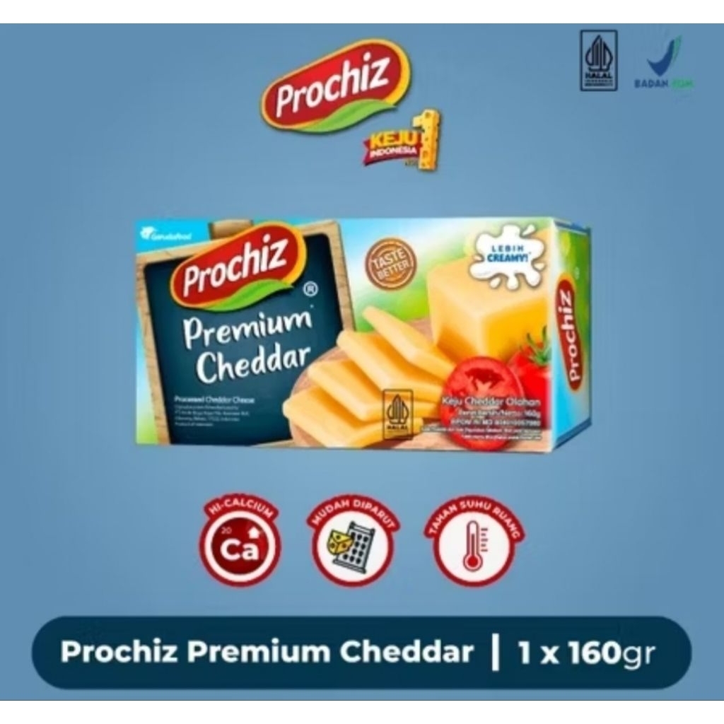 

Keju Parut Prochiz premium Chedar