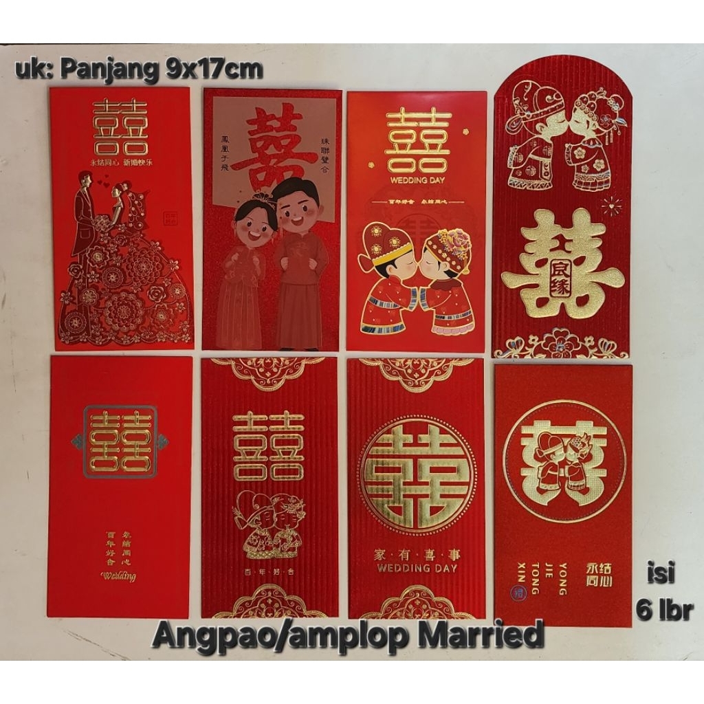 

Angpao married angpao wedding panjang isi 6lbr