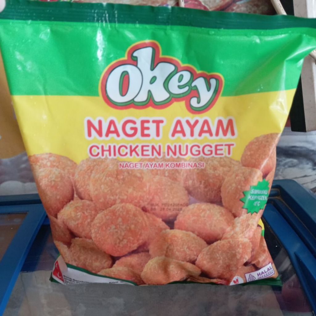 

Nuget ayam okey bentuk coin