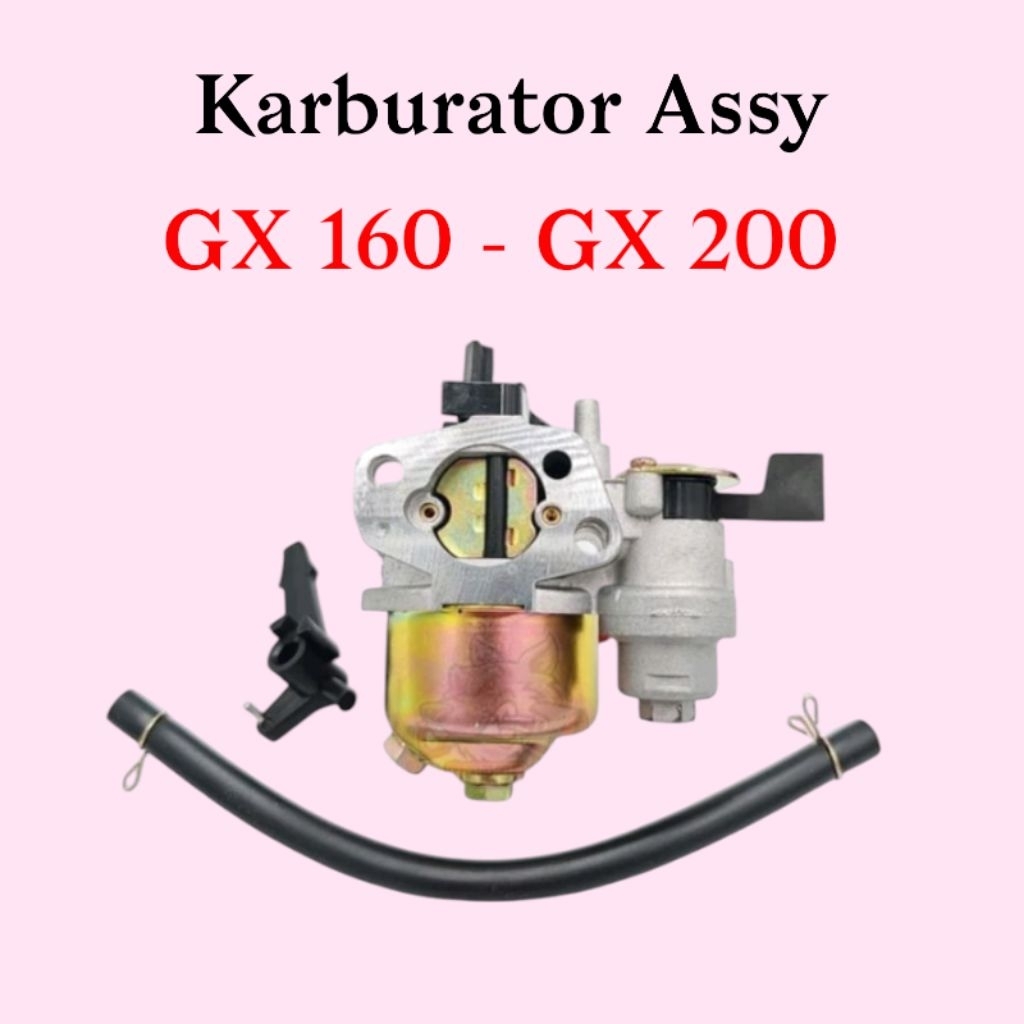 Carburator Assy GX-160 / Karburator Mesin Pompa Alkon Honda 2tabung / GX-160 GX-200