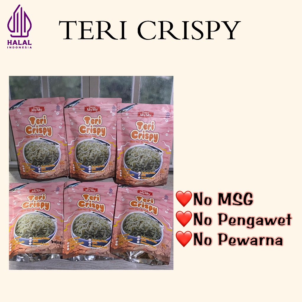 

MYMY - Teri Crispy Non MSG Teri Krispi Crunchy 80gr / Cheese / Original / Seaweed / BBQ