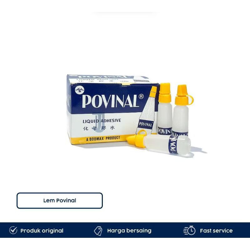 

(1 PCS) Lem / Glue Kertas Cair Kecil POVINAL 22ml