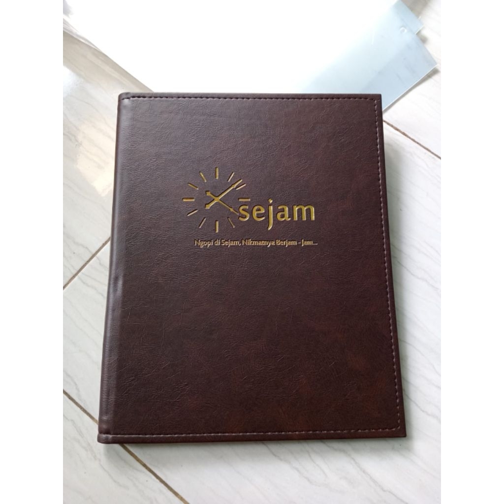 

buku menu cafe resto model baut a4