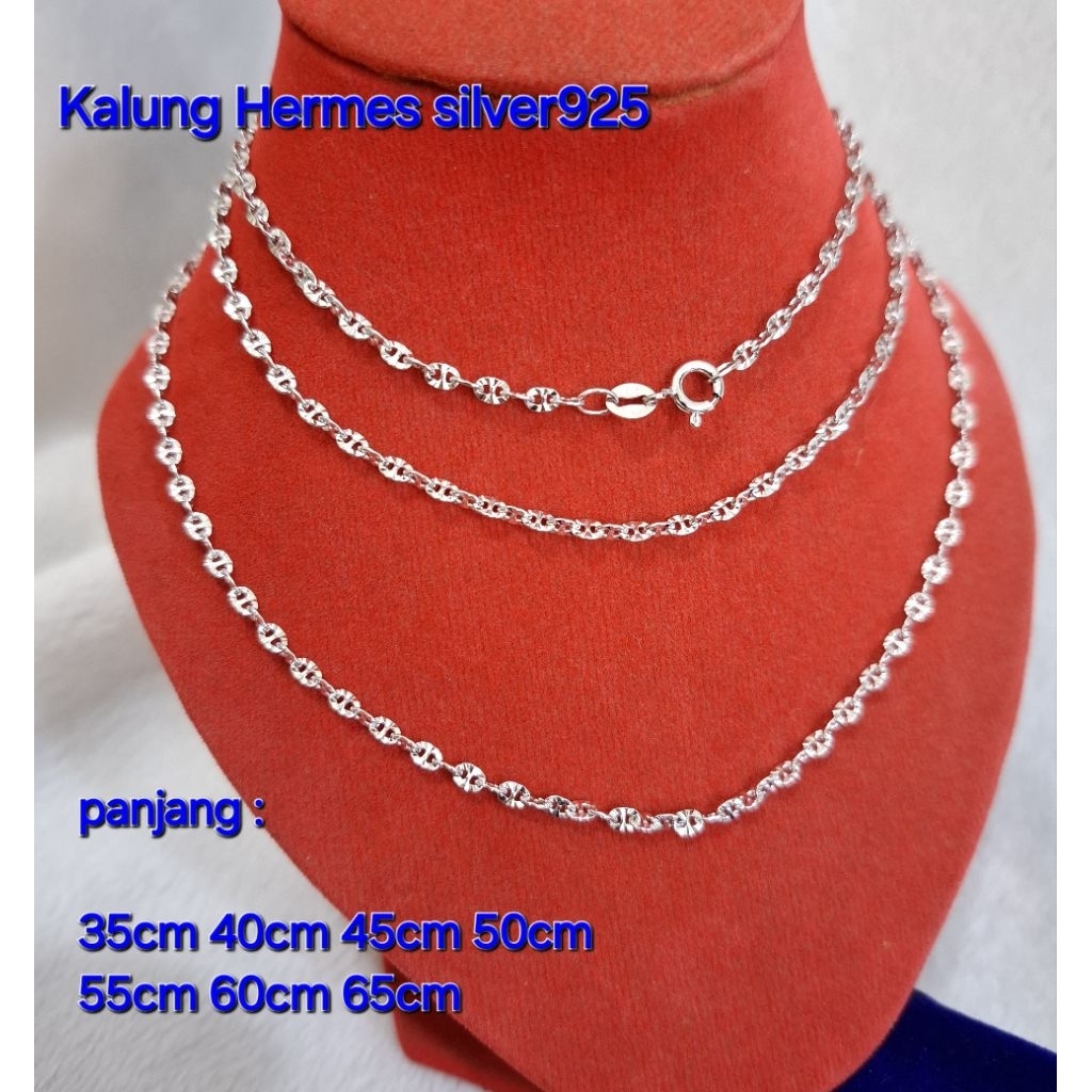 Kalung rantai perak silver925 rantai ukir