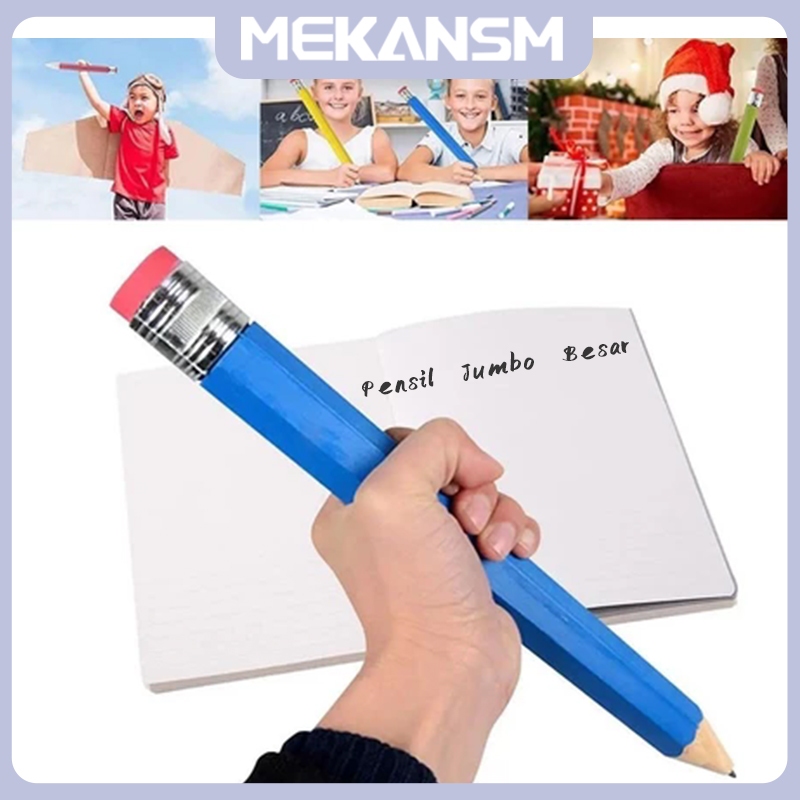 

MEKANSM Pensil Jumbo Besar 33 CM Mainan Pencil / Pensil Jumbo Hiasan Photo Kado