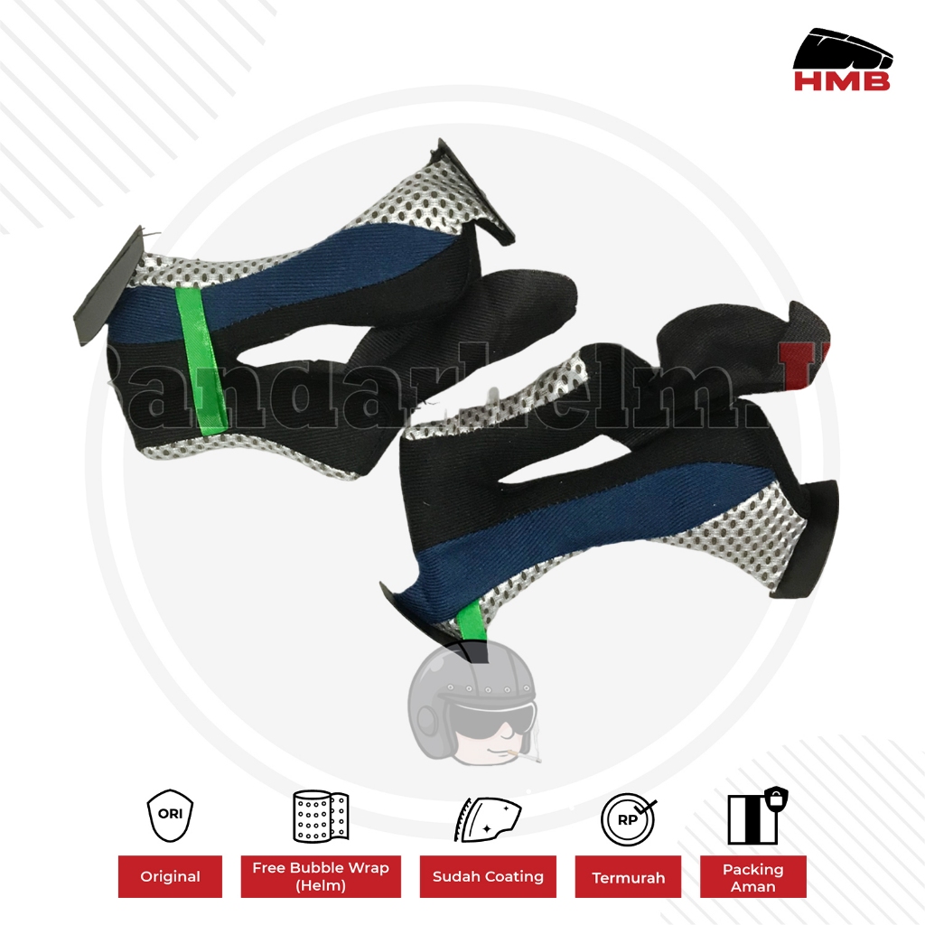 Busa Samping (Pipi) Helm JPX Fox 1 / JPX Cross (Sepasang)