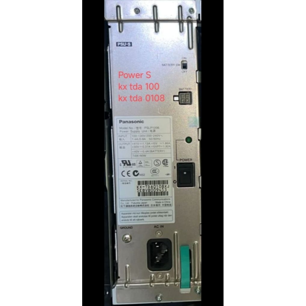 Power Suply Pabx Panasonic Kx tda 100