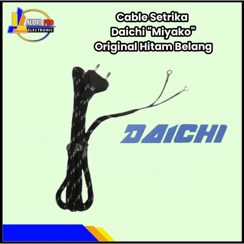 KABEL SETRIKA DAICHI MIYAKO ORIGINAL HITAM BELANG