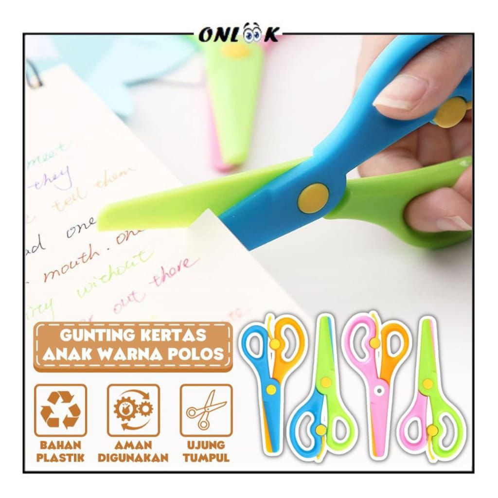 

Gunting Kertas Plastik Anak/Gunting Kertas Tumpul/Gunting Kertas Anak Serbaguna