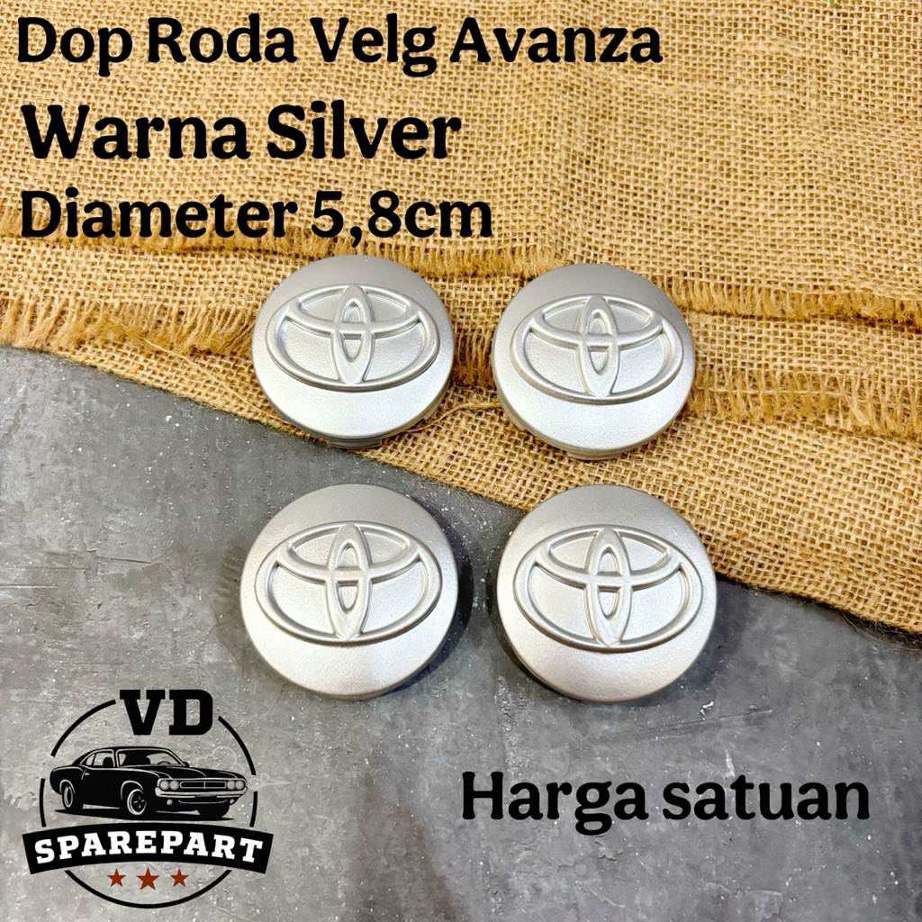 Dop Velg Roda Avanza Rush Veloz Silver Original Quality