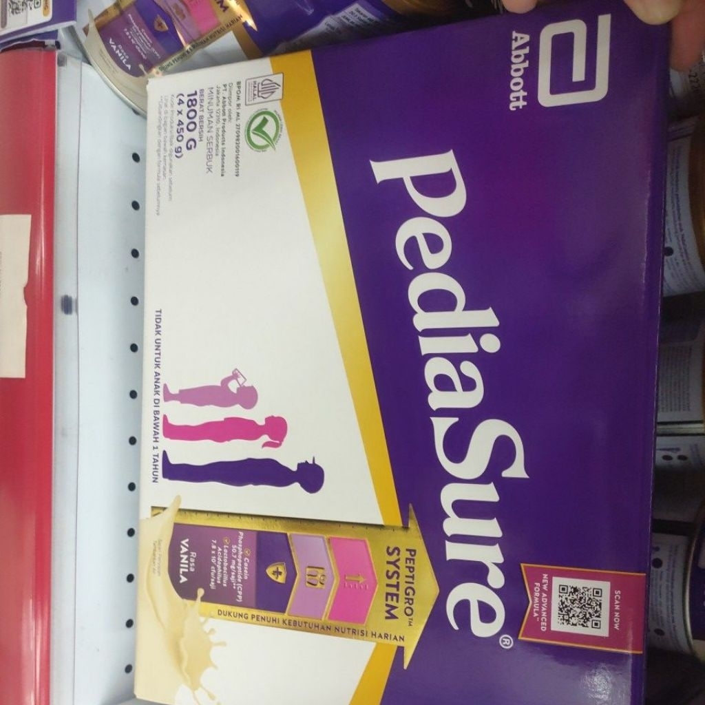 

pediasure vanilan 1800gr ex Agustus 2025