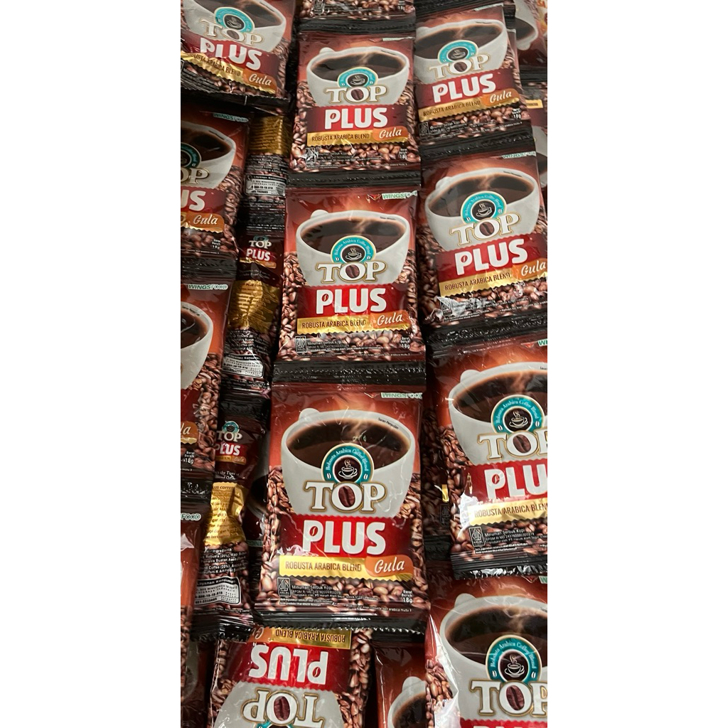 

top plus (gula kopi) sachet 1 renceng isi 10