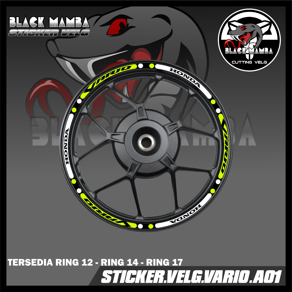 STICKER VELG VARIO- STIKER LIS LIST VARIASI VELG BAN/VELG VARIO A01