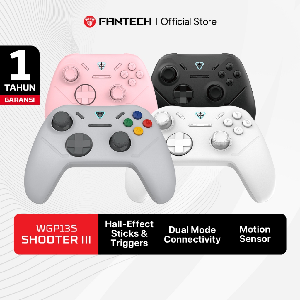 Fantech Gamepad HALL EFFECT Wireless Android PC PS Gaming Controller Layout XBOX Shooter III WGP13S 