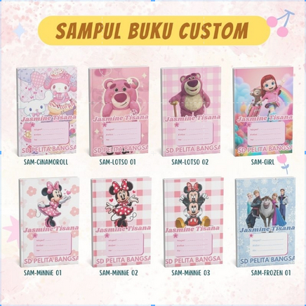 

Sampul buku Custom Nama Cover buku sekolah A5 B5 Sidu Bigboss (SATUAN)