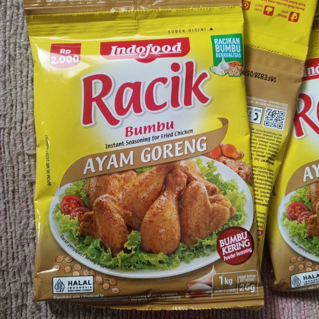 

Bumbu racik ayam goreng 1 renteng isi 10 indofood
