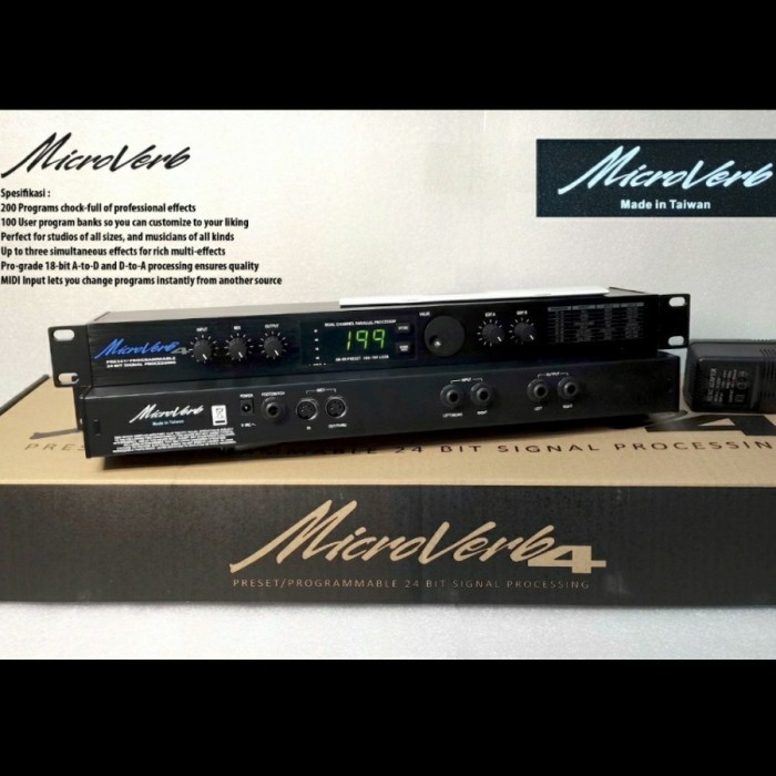 EFECT VOCAL ALESIS MICROVERB 4 TAIWAN/ALESIS MICROVERB 4 II KUPING BESI