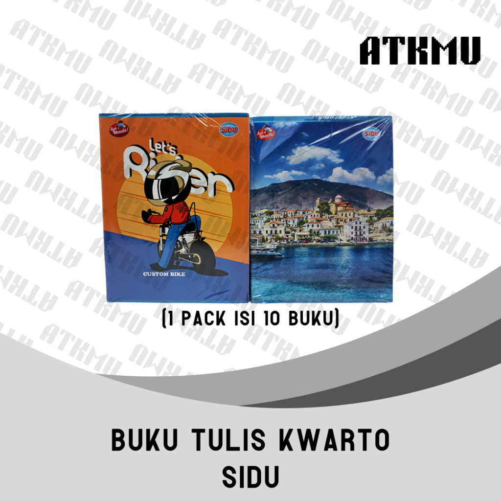

Buku Tulis Kuarto SIDU 1 Pack Isi 10 Buku Motif Karakter