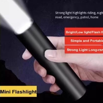 Senter Led Mini USB flashlight Anti Air