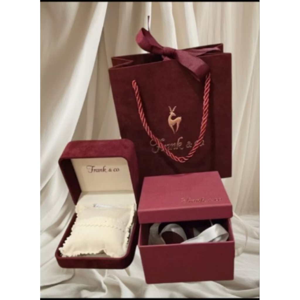 SALE KOTAK PERHIASAN CINCIN COUPLE FRANK & CO EXCLUSIVE NEW FREE PPBAG