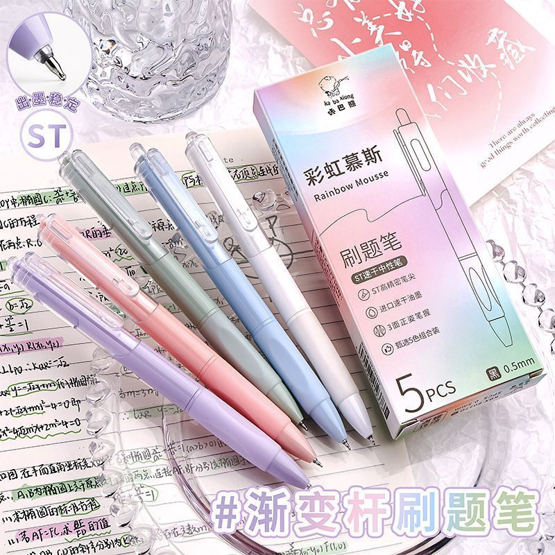 

Pulpen Mekanik Tinta Hitam Tip ST 0.5mm isi 5pcs Aesthetic Pastel Design P012