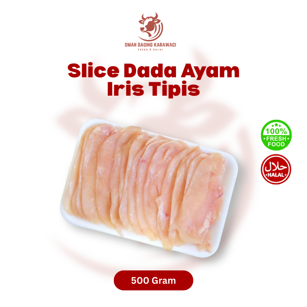 

Slice Dada Ayam Iris Tipis Fresh Halal 500gr Tangerang