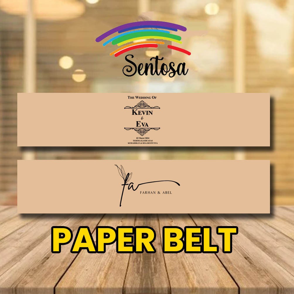 

PAPERBELT KERTAS COKLAT CUSTOM UK 21 X 5 CM