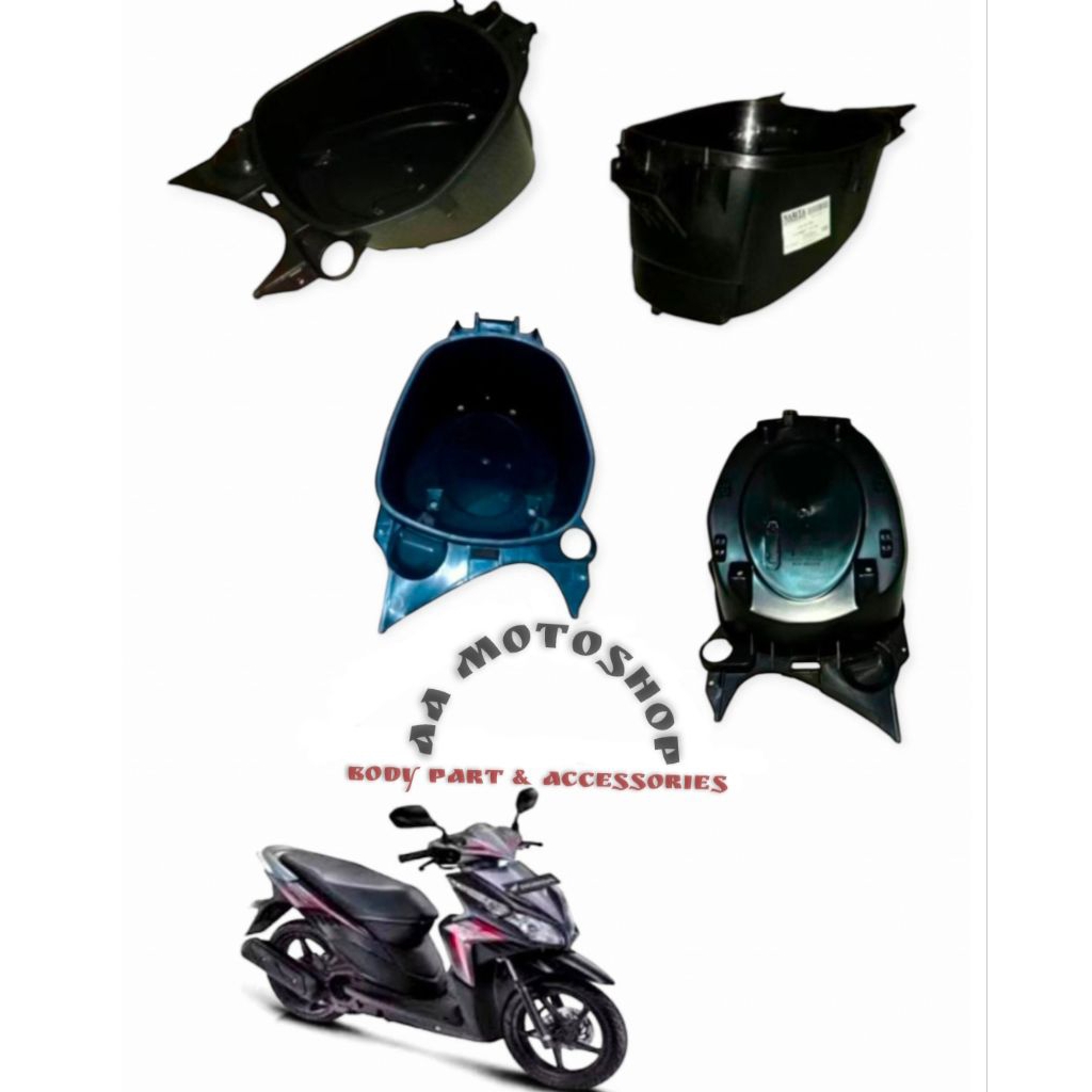 BOX BAGASI PENYIMPANAN  BAWAH JOK MOTOR VARIO TECHNO 110 KARBU LAMA