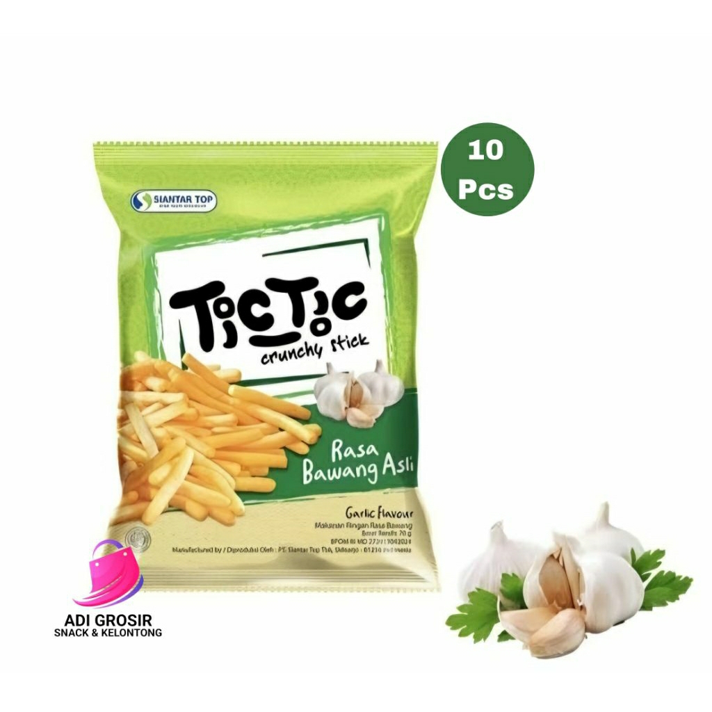 

Tic Tic Crunchy Stick Rasa Bawang 20gr isi 10pcs