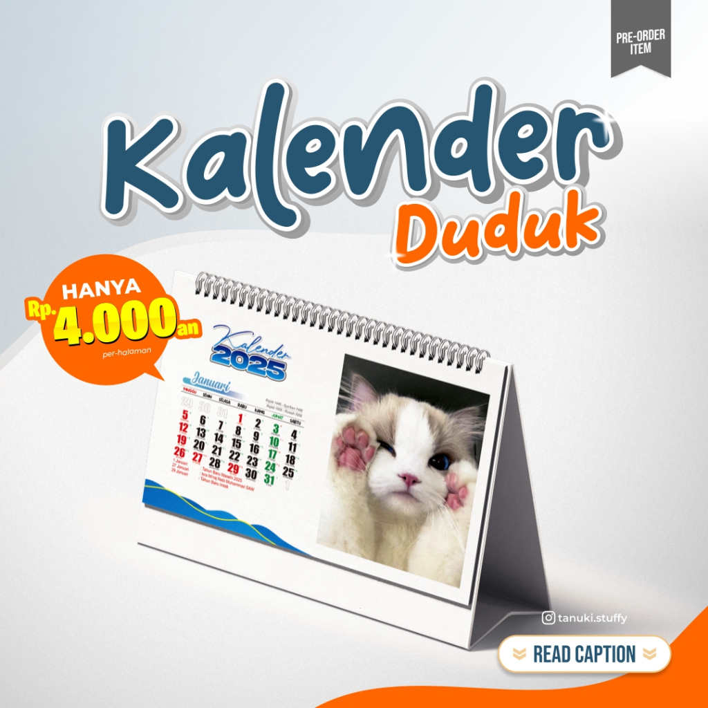 

KALENDER MEJA CUSTOM REQUEST FOTO