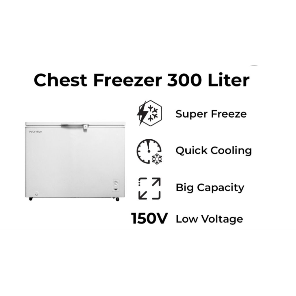 Polytron Chest Freezer 300 Liter PCF 318