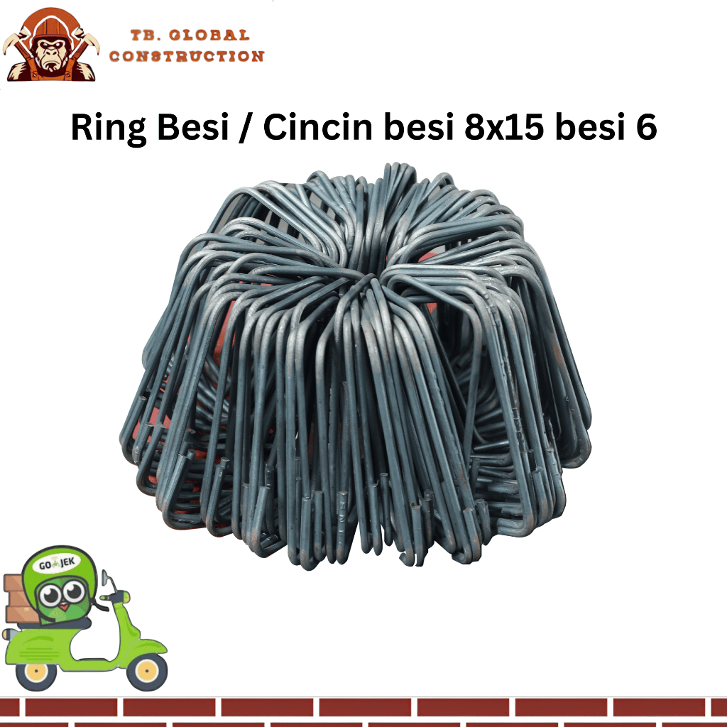 Ring Besi Ukuran 8x15 Besi 6 Cincin Besi Ukuran 8x15 Besi 6